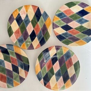 Tabletops Unlimited Carnival Collection Handpainted